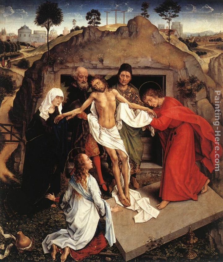 Entombment of Christ painting - Rogier van der Weyden Entombment of Christ art painting